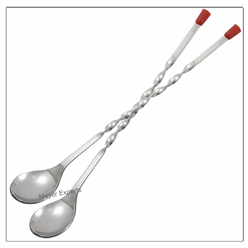 Bar / Twisted Spoon with Red Knob