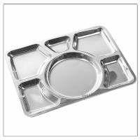 Rectangular Lunch Plate with 6 sections