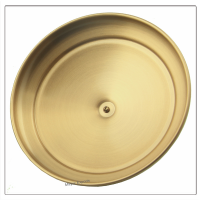 Stacking Bread Plate Cover - Gold Finish