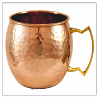 Copper Barrel Mule Mug with Brass Handle