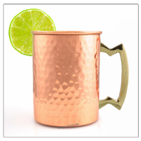 Copper Long Mug with Brass Handle