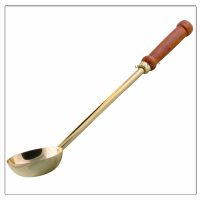Stainless Steel Sauna Ladle with Gold Finish