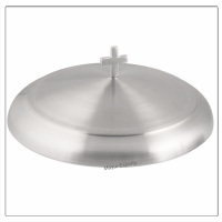 Communion Tray with Lid & Stacking Bread Plate with Lid - Matte(satin) Finish