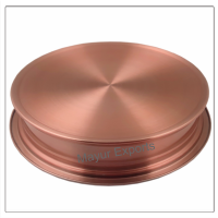2 Holy Communion Tray with 80 Cups  - Copper Finish