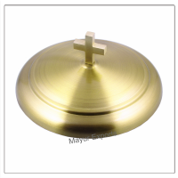 2 Stacking Bread Plate with Cover - Brass Matte Finish