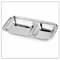 Rectangular Lunch Plate with 2 compartments