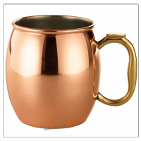 Copper Barrel Mule Mug with Brass Coin Handle