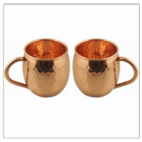 Copper Barrel Mule Mug with Copper Handle