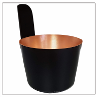 Copper Sauna Bucket with 2 Tone Finish