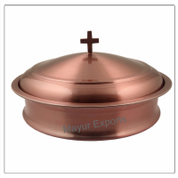 communion Tray with Lid - Copper Finish