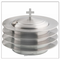 4 Stacking Bread Plate with Cover - Matte(Stain) Finish